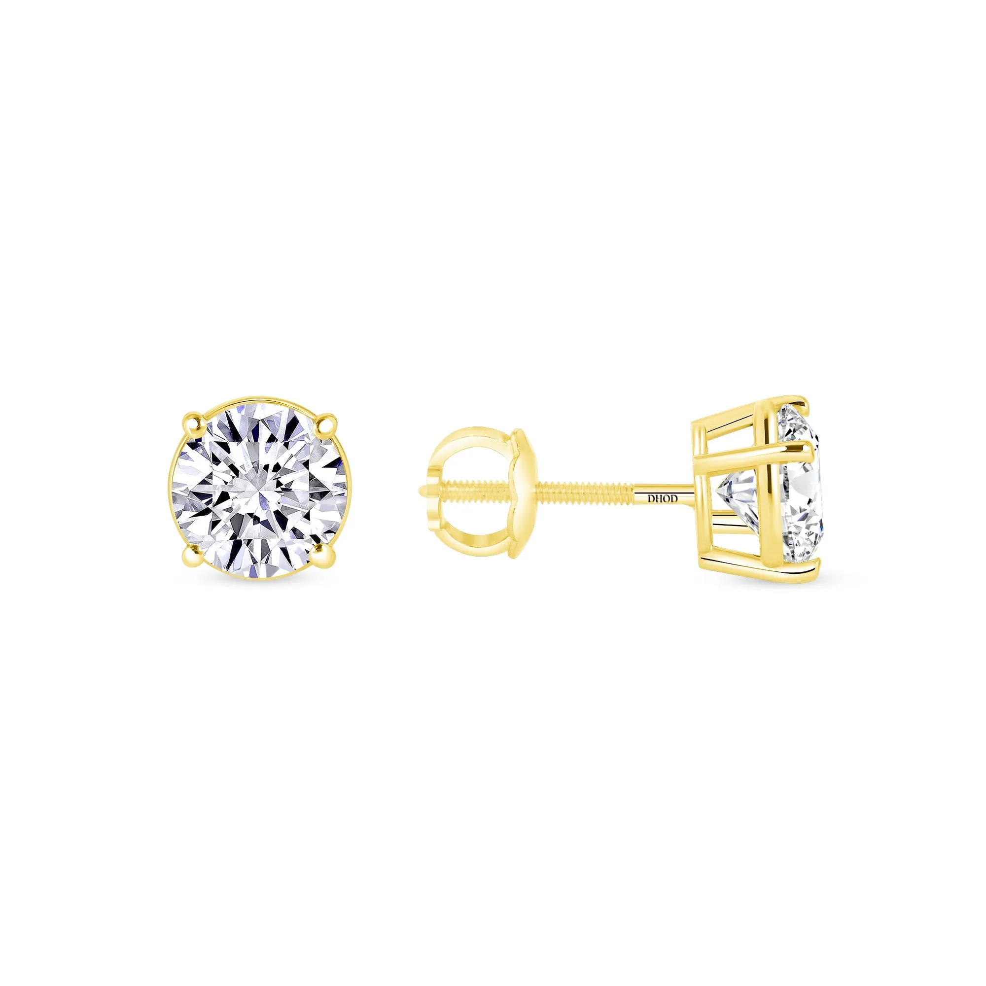 14K Gold 1.50 Carat Lab Grown Diamond Studs