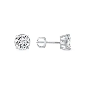 14K Gold 1.50 Carat Lab Grown Diamond Studs