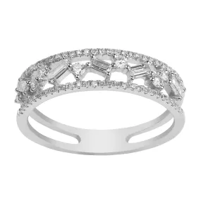 14K White Gold Diamond Ring