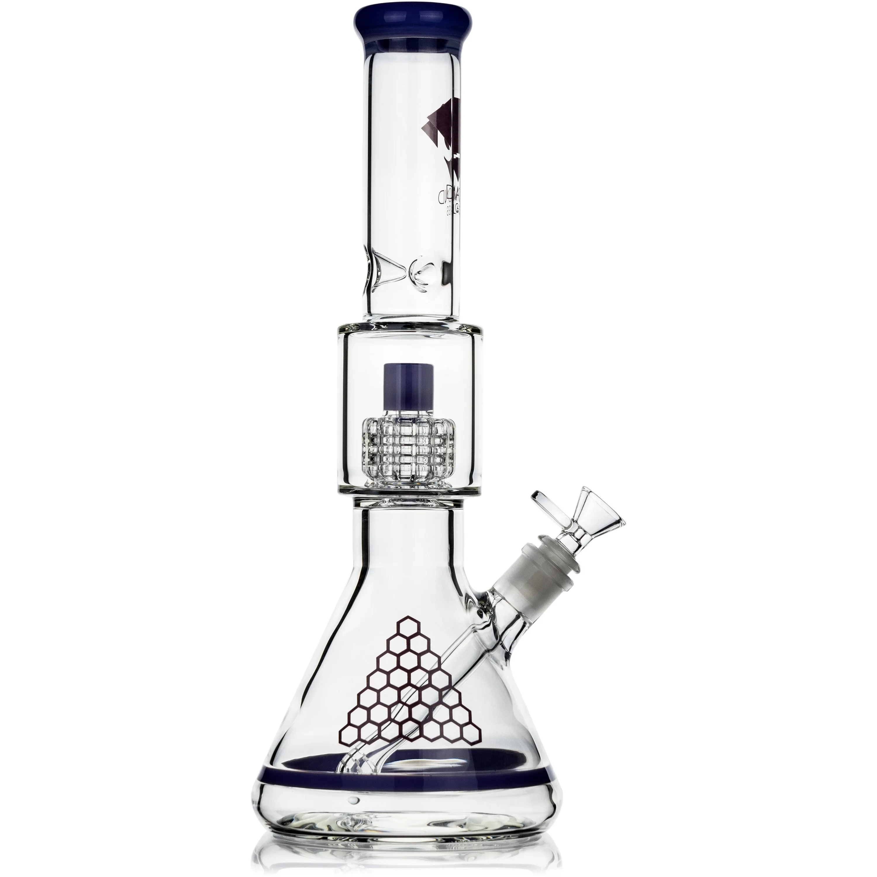 15 Matrix Showerhead Beaker Bong, by Diamond Glass