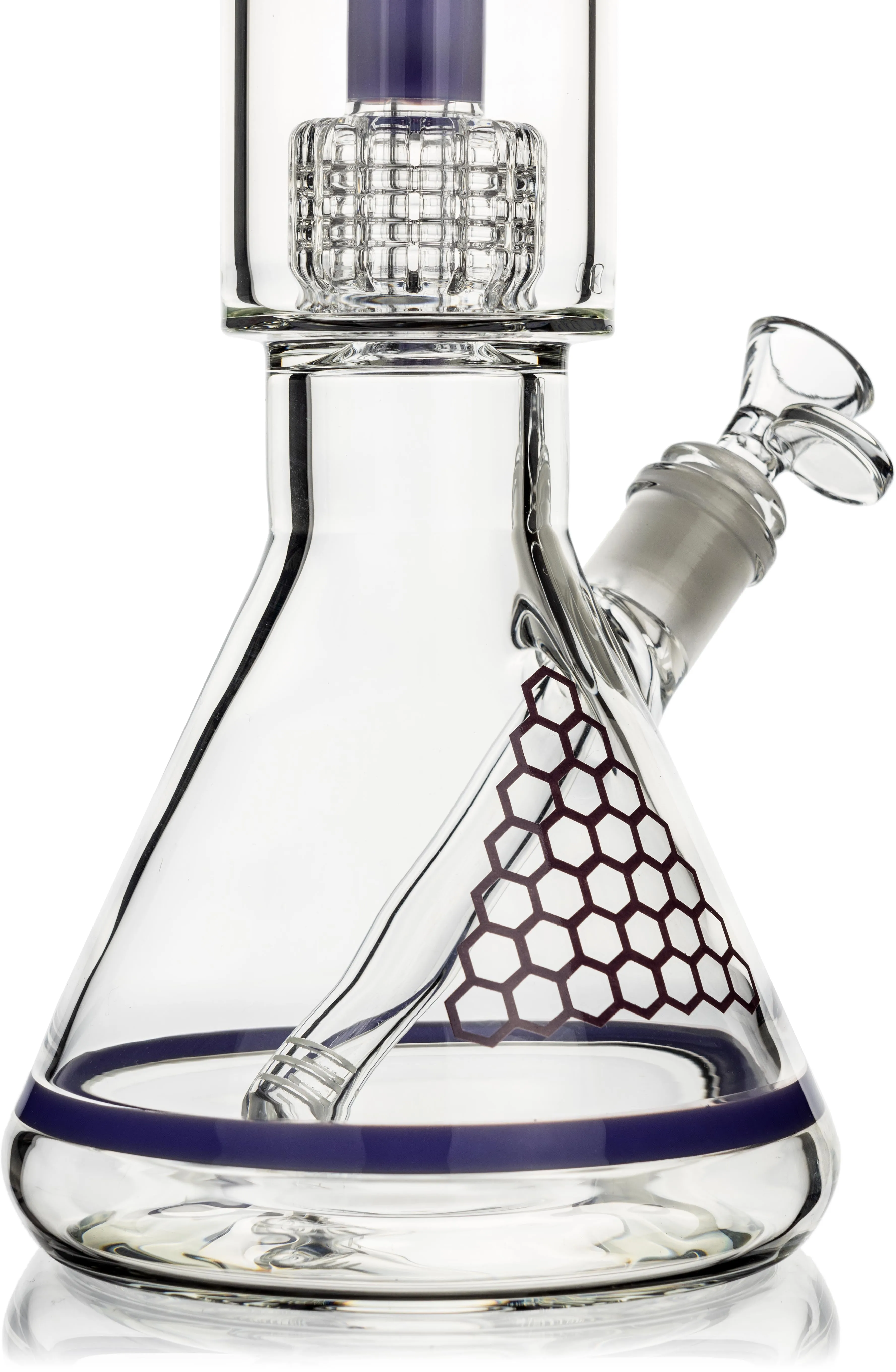 15 Matrix Showerhead Beaker Bong, by Diamond Glass