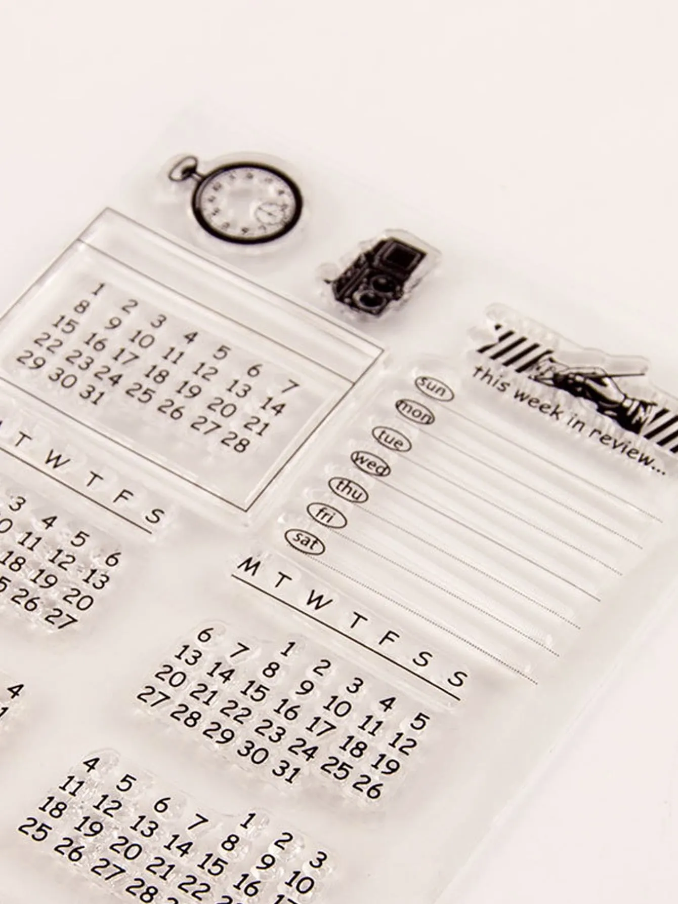 1pc Calendar Design Stamp