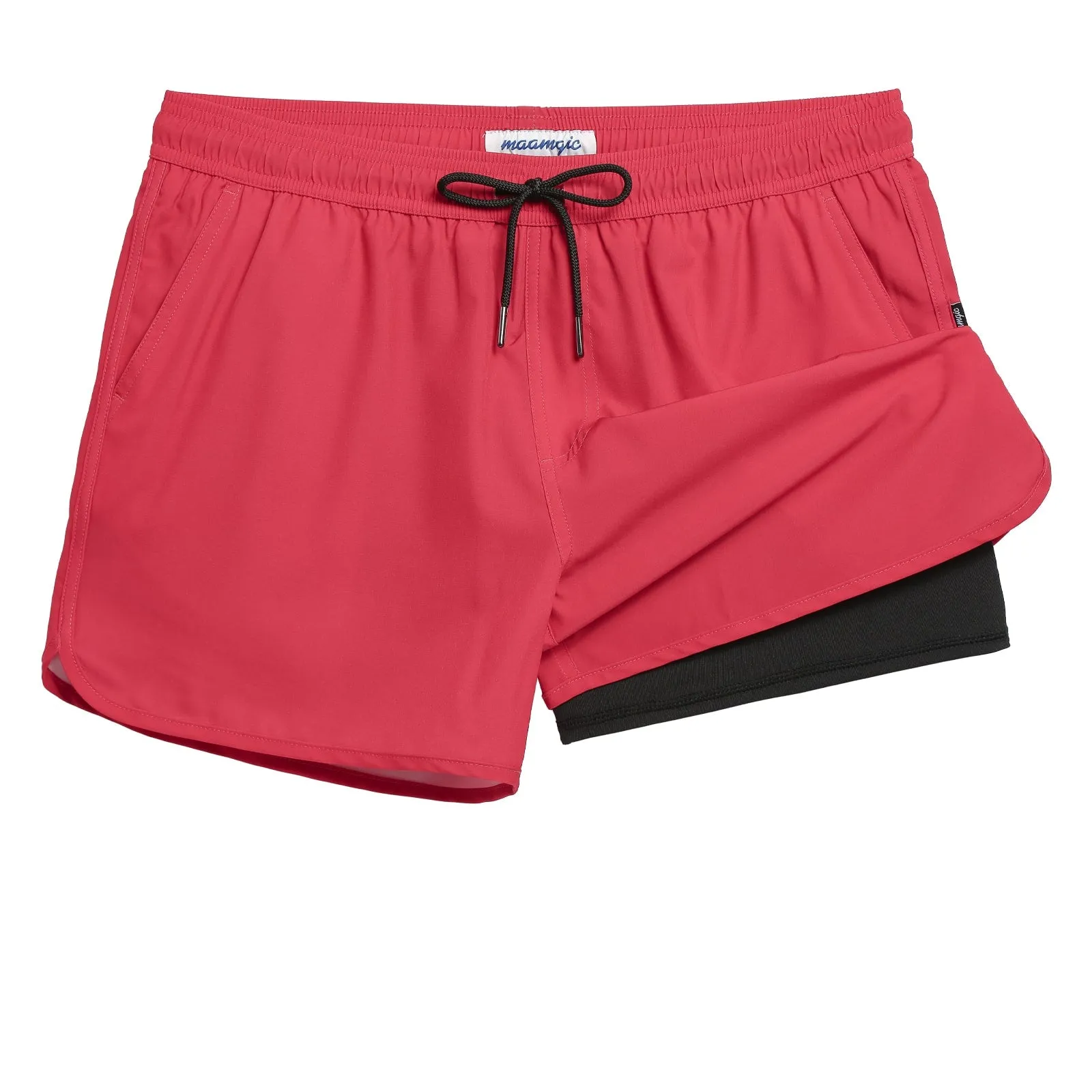 4.5 Inseam 2 in 1 Stretch Short Liner Bichrome Swim Shorts