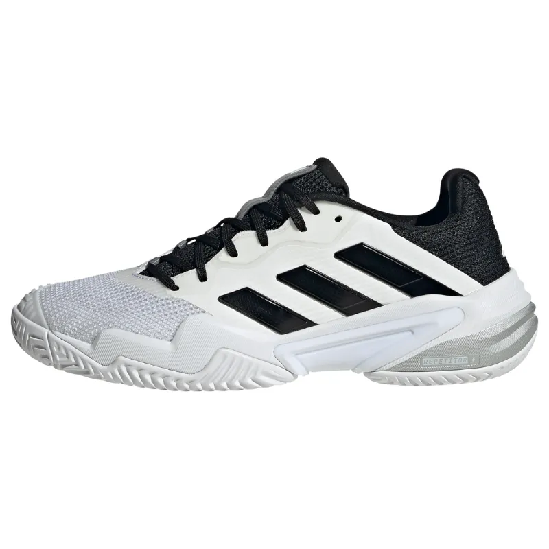 Adidas Barricade 13 Mens Tennis Shoes - White/Core Black/Grey Three