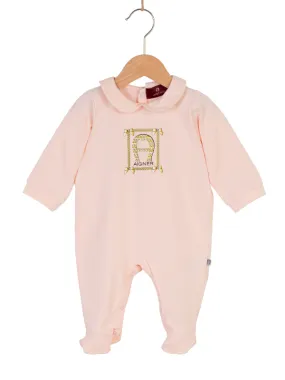 Aigner Romper Block Logo Pink