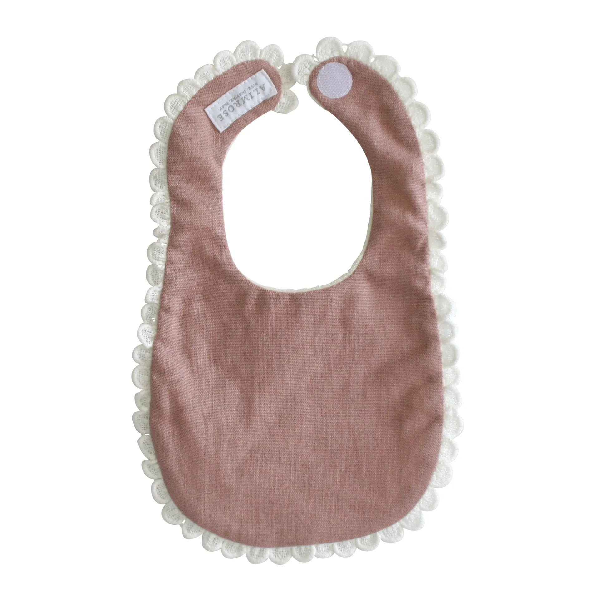 Alimrose Sophie Bib - Rose Linen