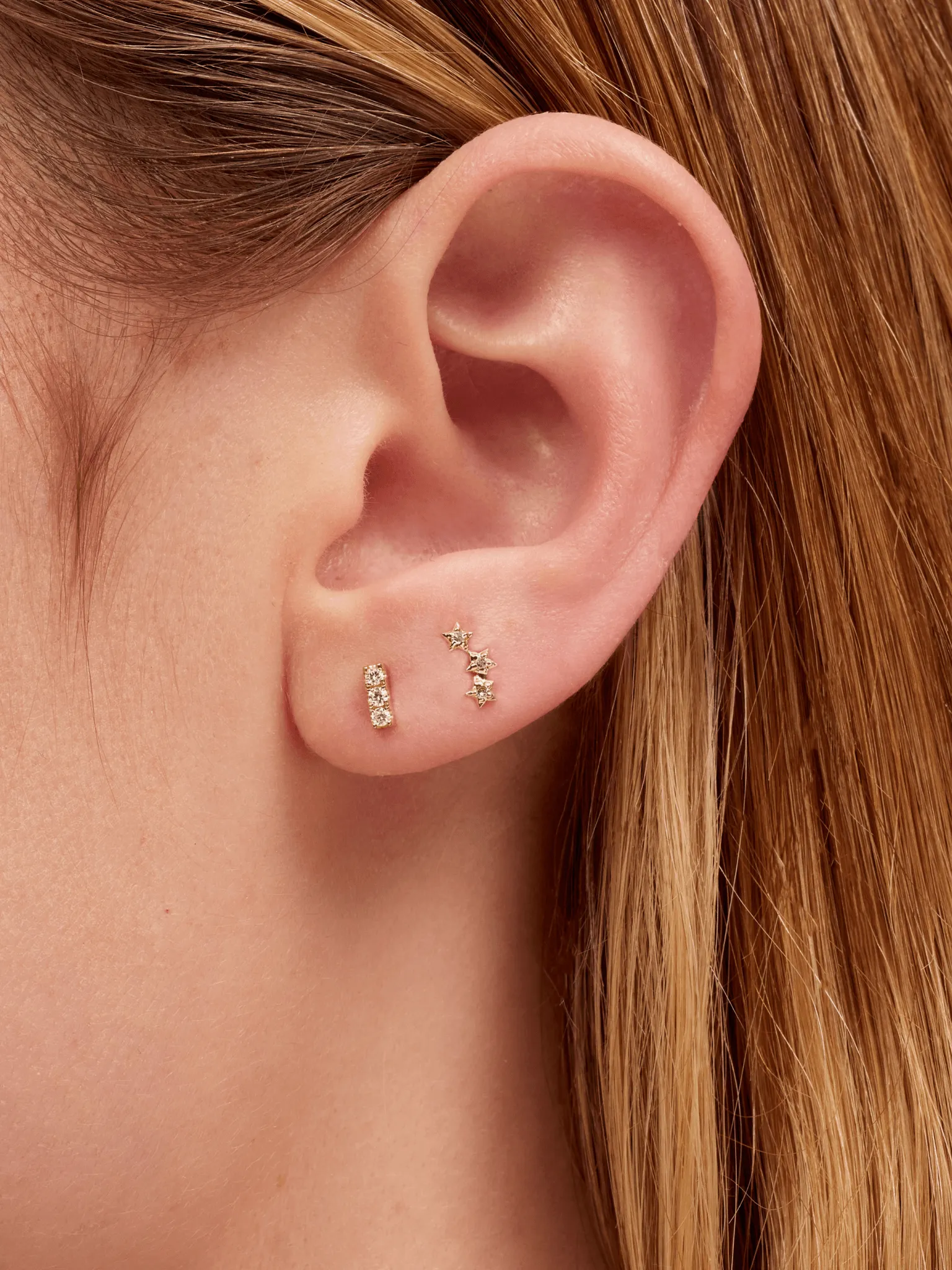 Allison Star Stud Earring 14K