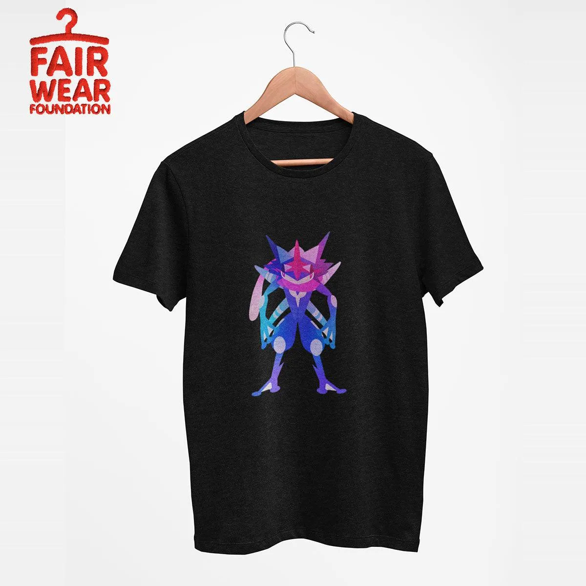 Ash Greninja Dual-Type Water Dark Pokémon Go Generation Six Black Tee