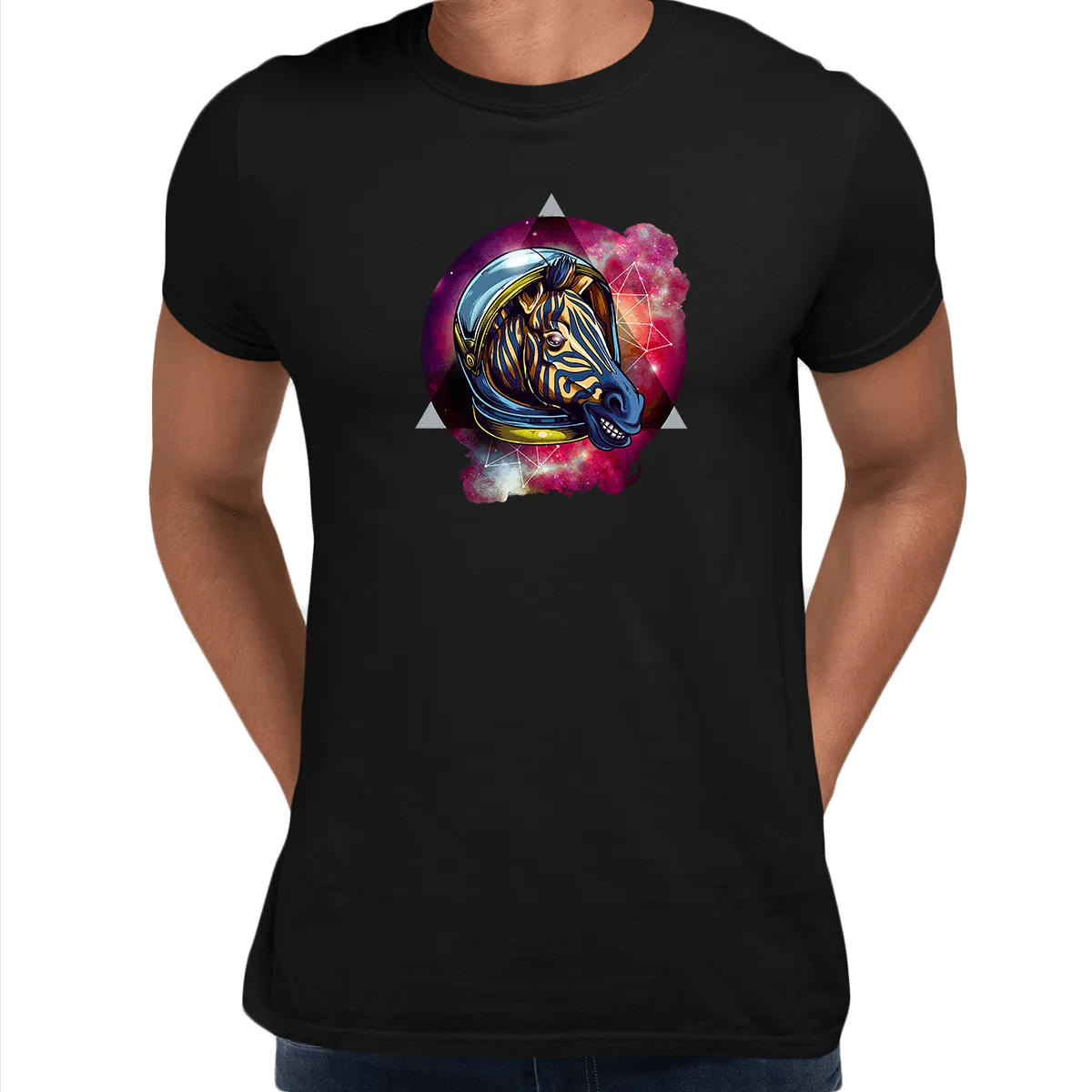 Awesome Cosmic Zebra - T-shirt with an Attitude