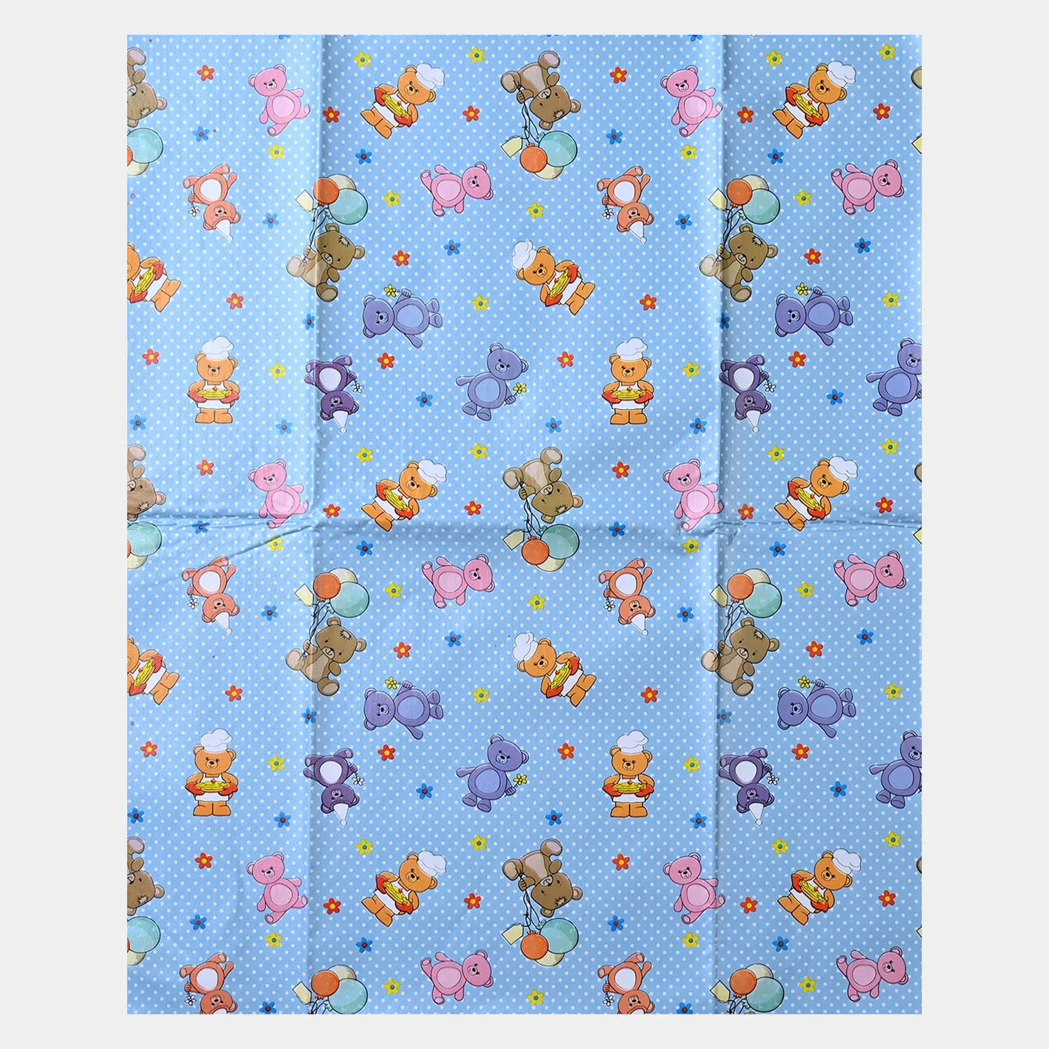 BABY CHANGING SHEET-BLUE