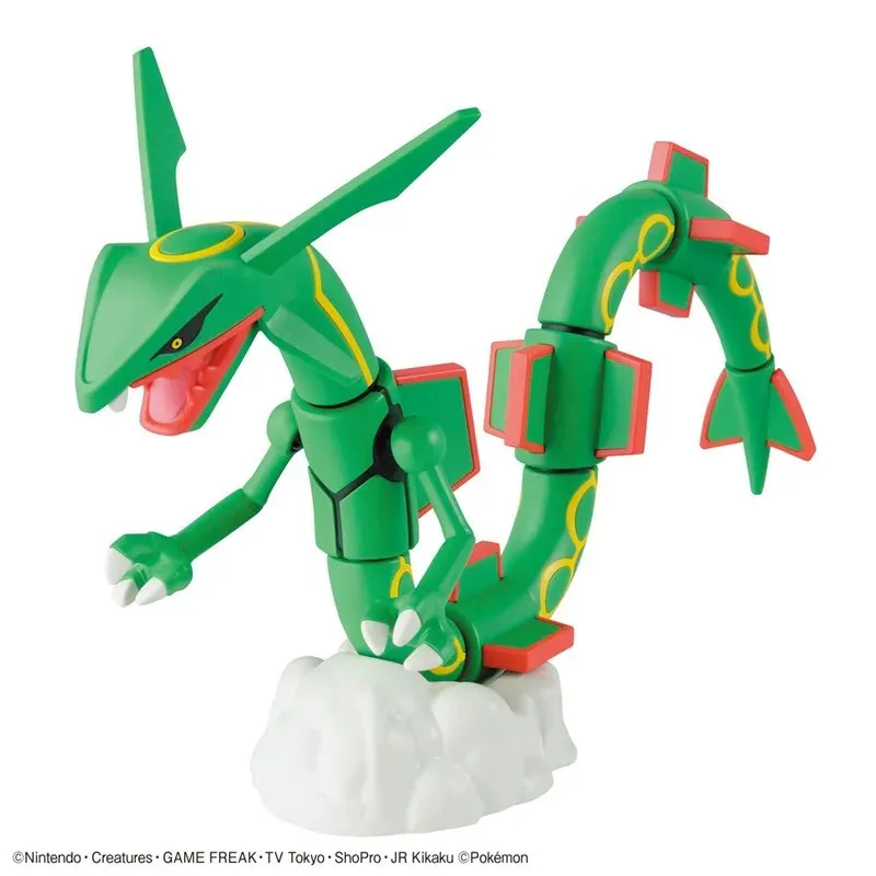 Bandai Original Pokemon Rayquaza Anime Figure High Quality