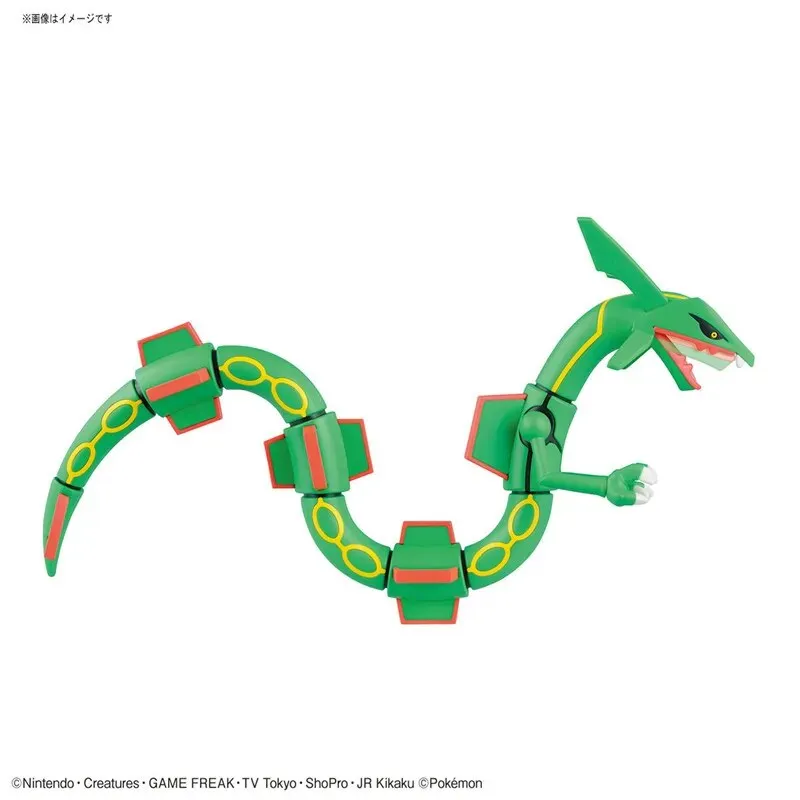 Bandai Original Pokemon Rayquaza Anime Figure High Quality