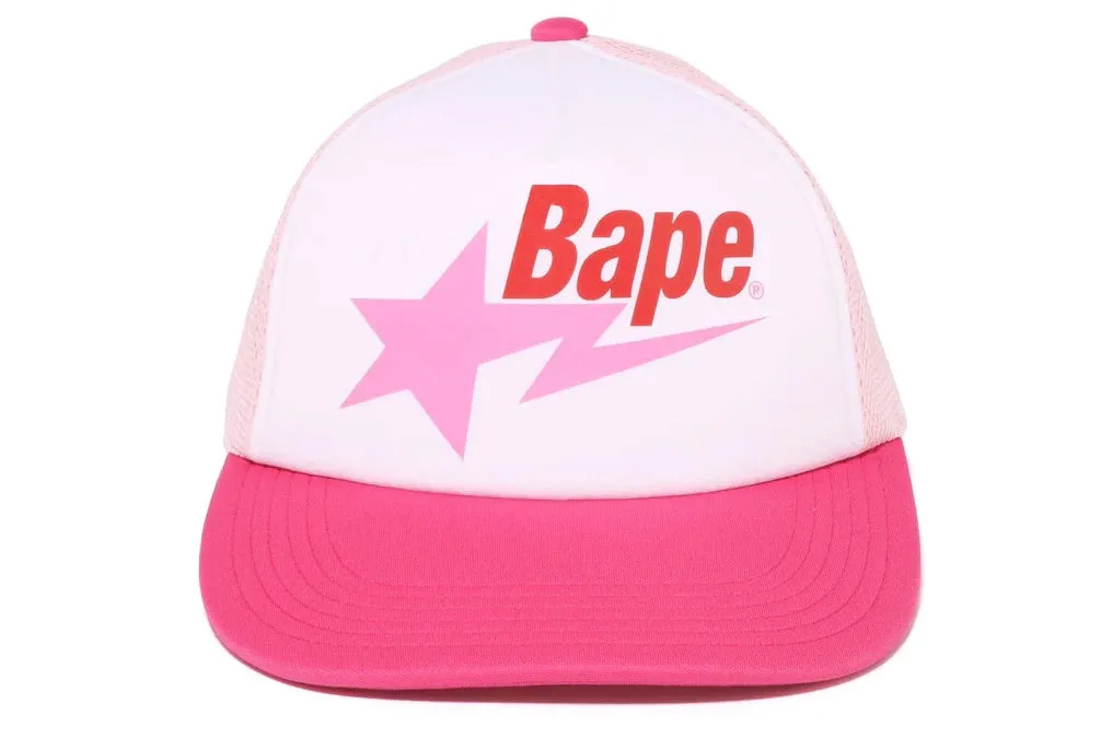 BAPE STA MESH CAP PINK