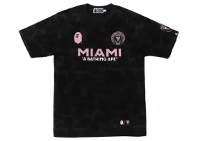 BAPE X INTER MIAMI CF CAMO TEE BLACK