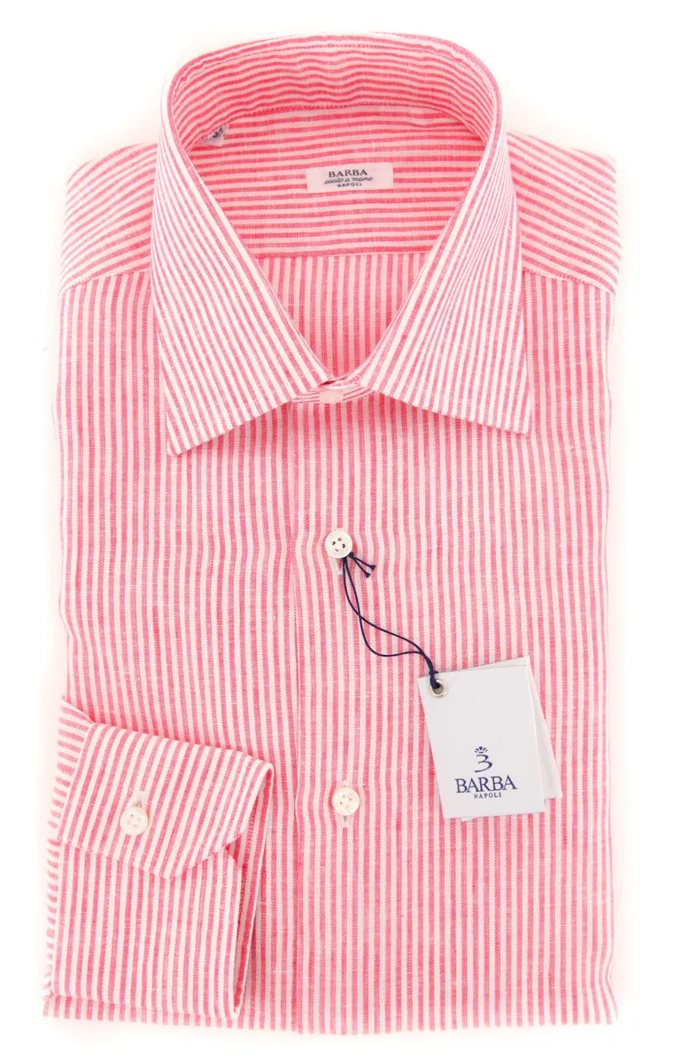 Barba Napoli Pink Shirt - Slim