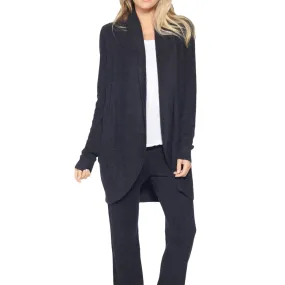 Barefoot Dreams CozyChic Lite Circle Cardi in Black