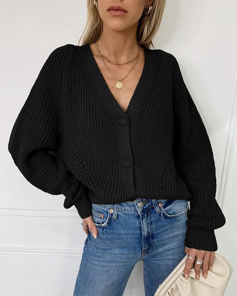 BELLA BUTTON-UP SWEATER