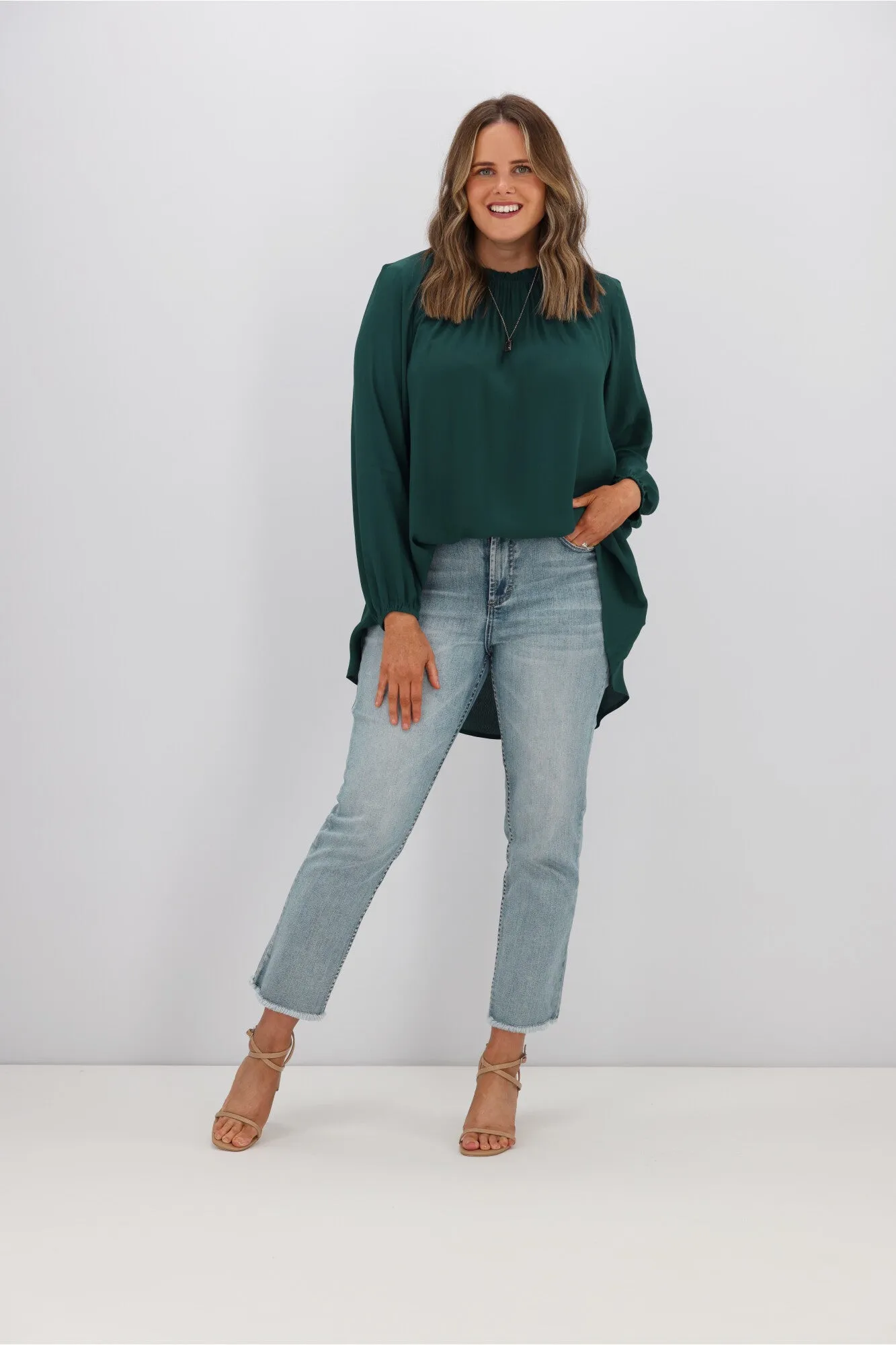 Boho Australia Manhatten Top Emerald