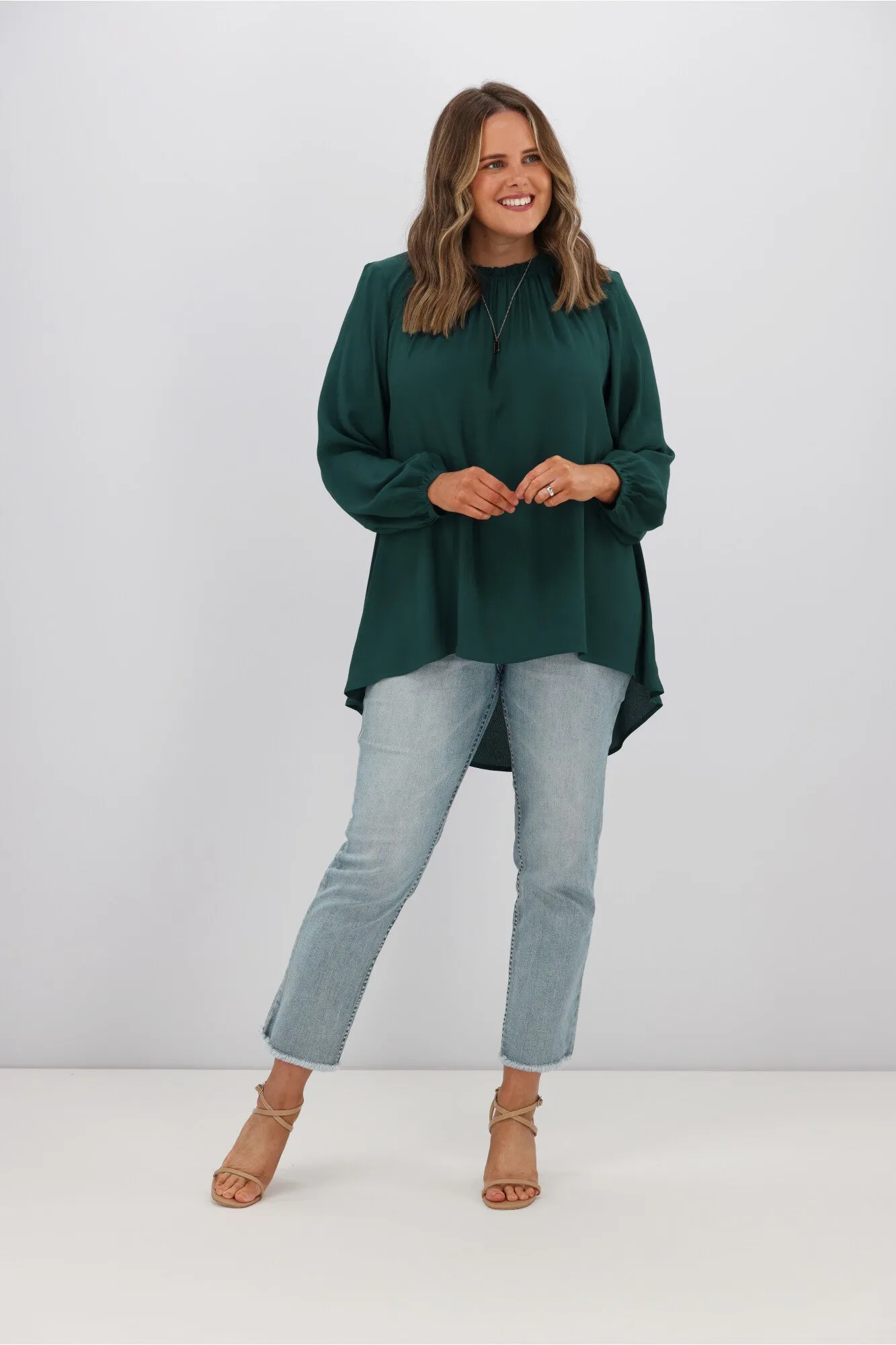 Boho Australia Manhatten Top Emerald