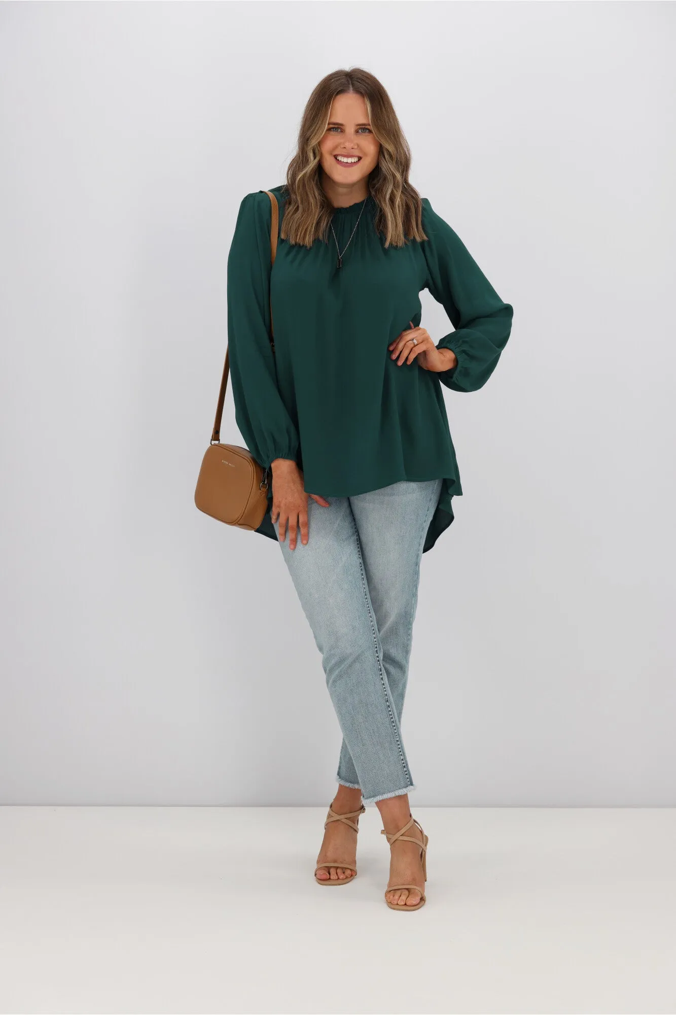 Boho Australia Manhatten Top Emerald