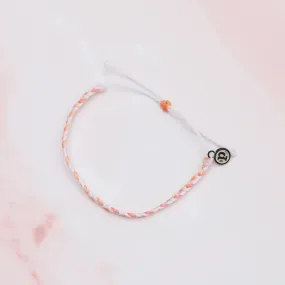 Breast Cancer Awareness Braided Bracelet