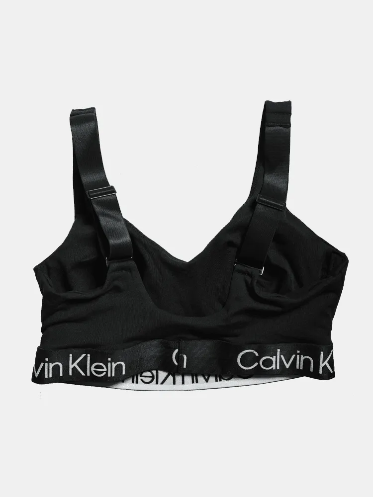 Calvin Klein Modern Structure Lined Bralette - Black