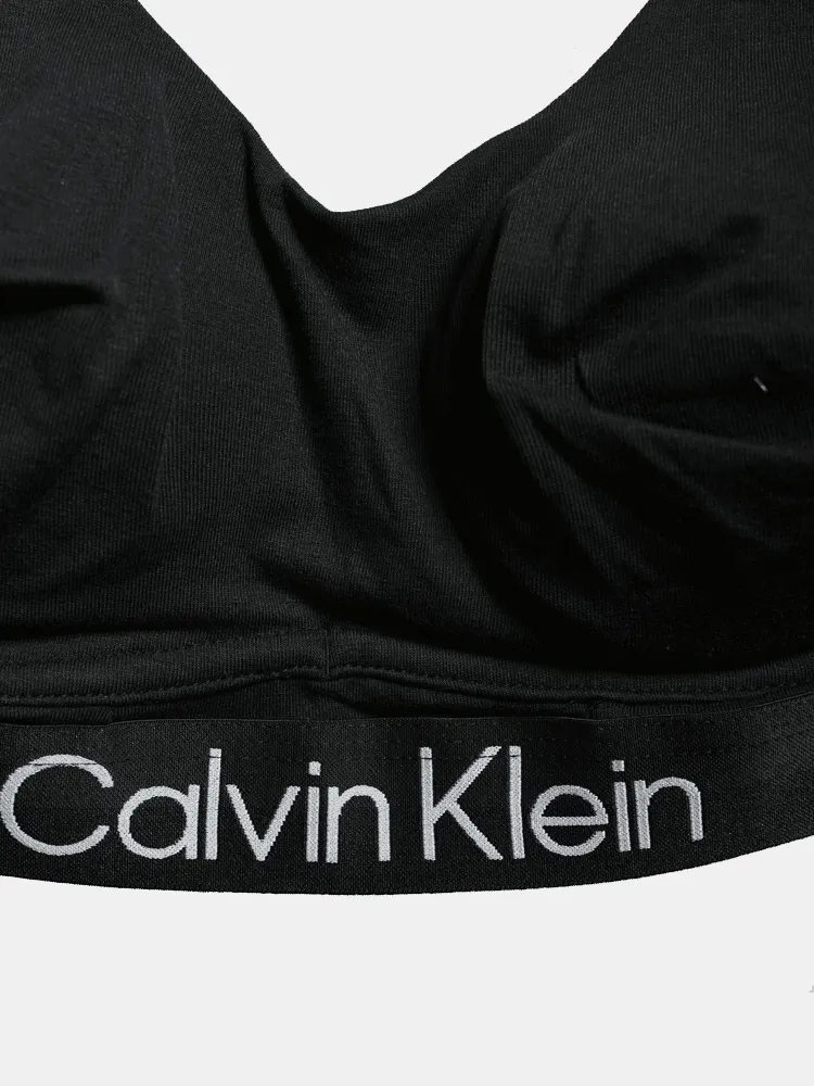 Calvin Klein Modern Structure Lined Bralette - Black