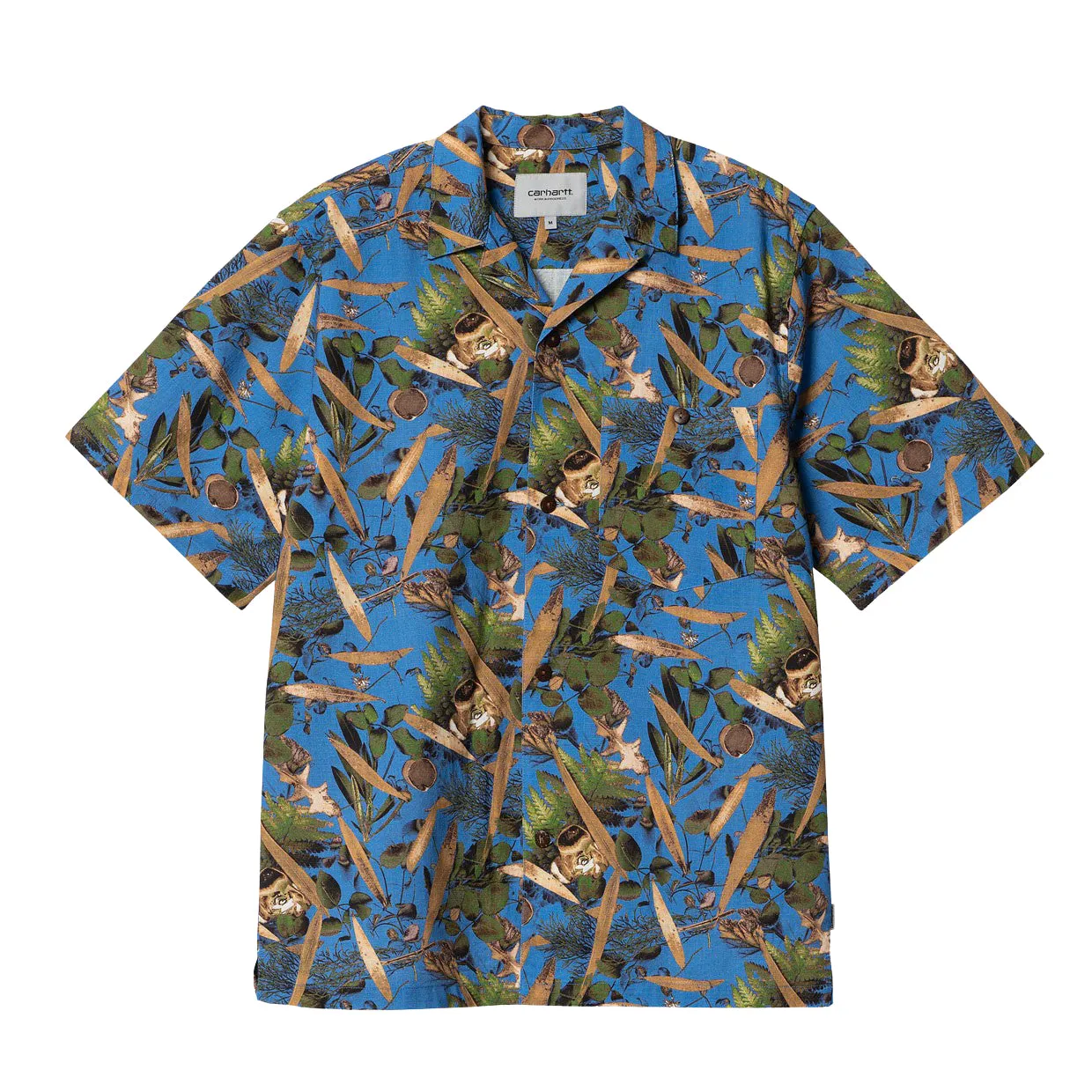 Camicia Carhartt WIP S/S Lumen Blu Multicolor