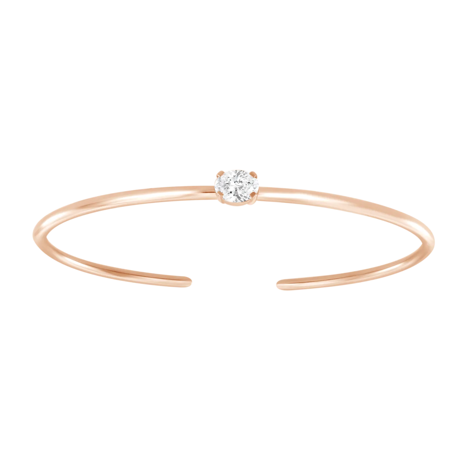 Center Diamond Cuff Bangle