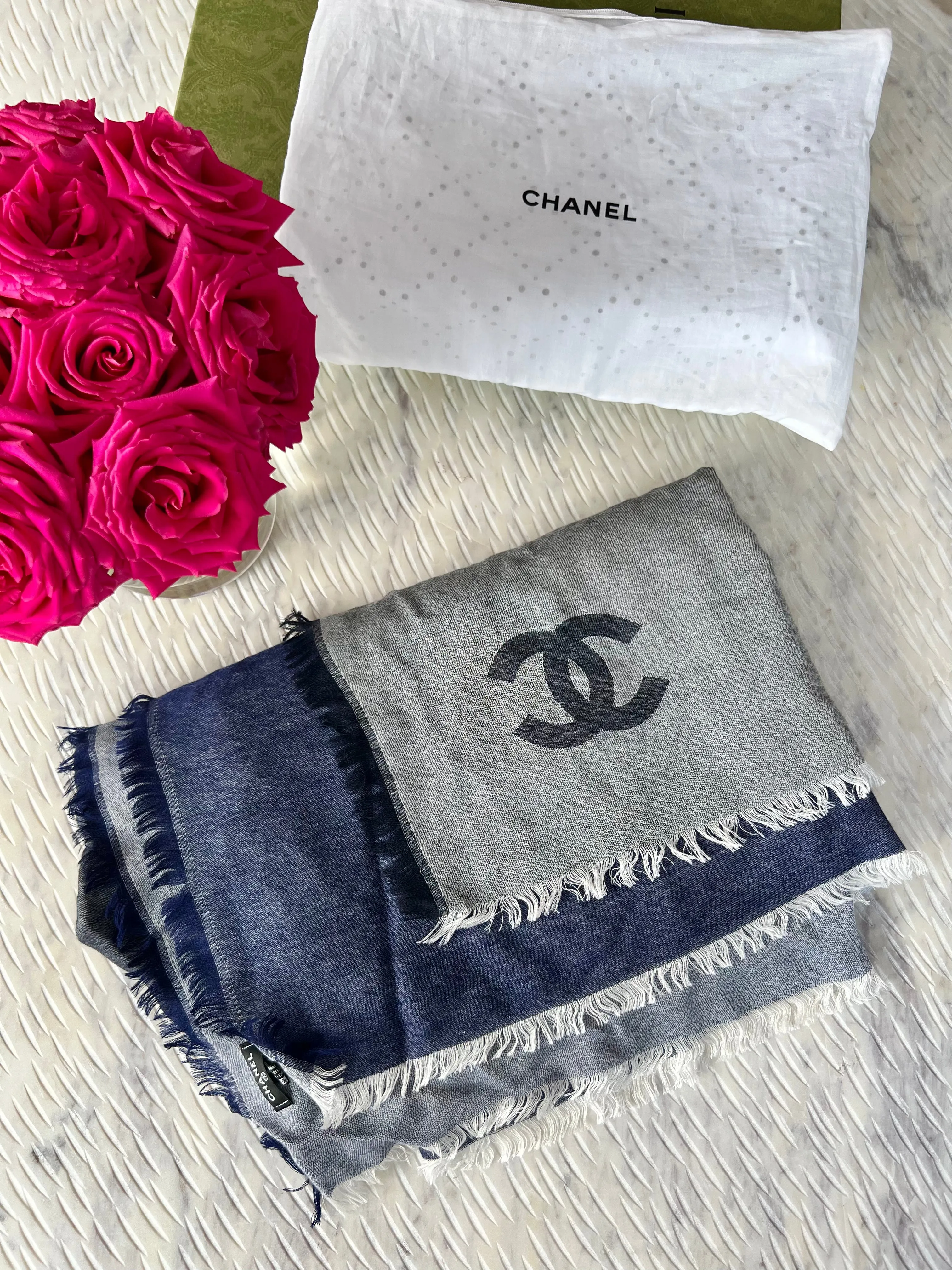 Chanel CC Ombré Shawl