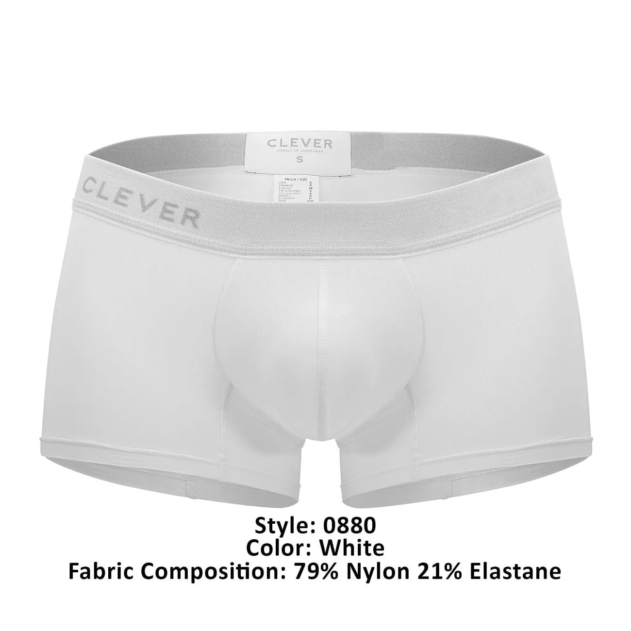 Clever 0880 Match Boxer Briefs Color White