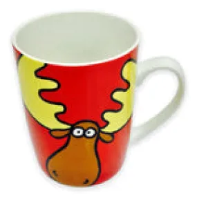 Coffee Tea Mug moose design 13oz.