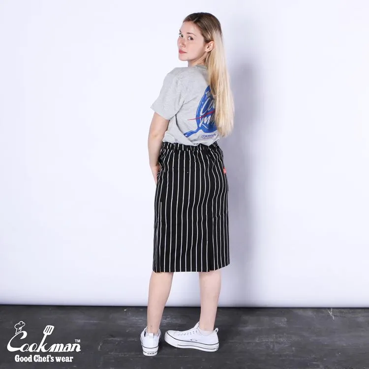 Cookman Baker's Skirt - Stripe : Black