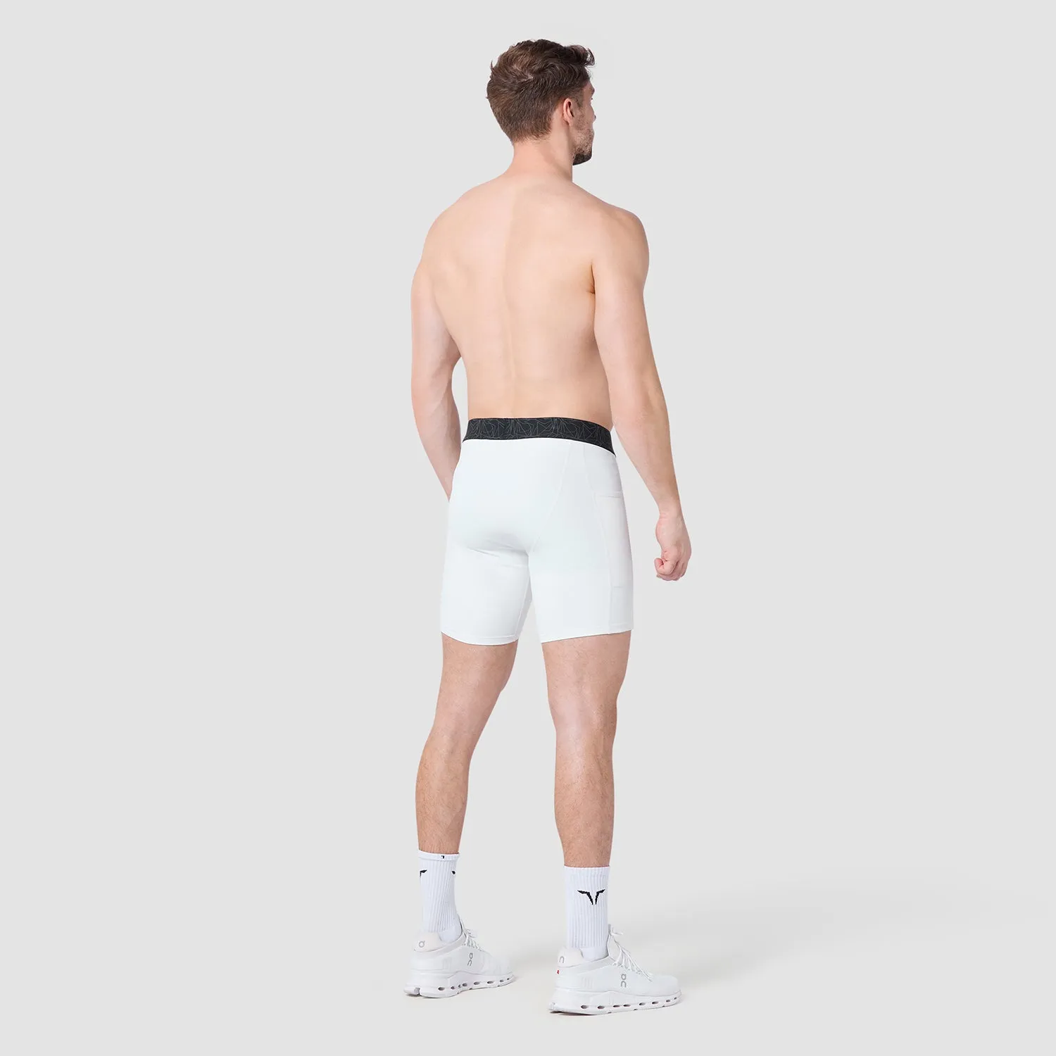 Core Base Layer Shorts 7" - Pearl White