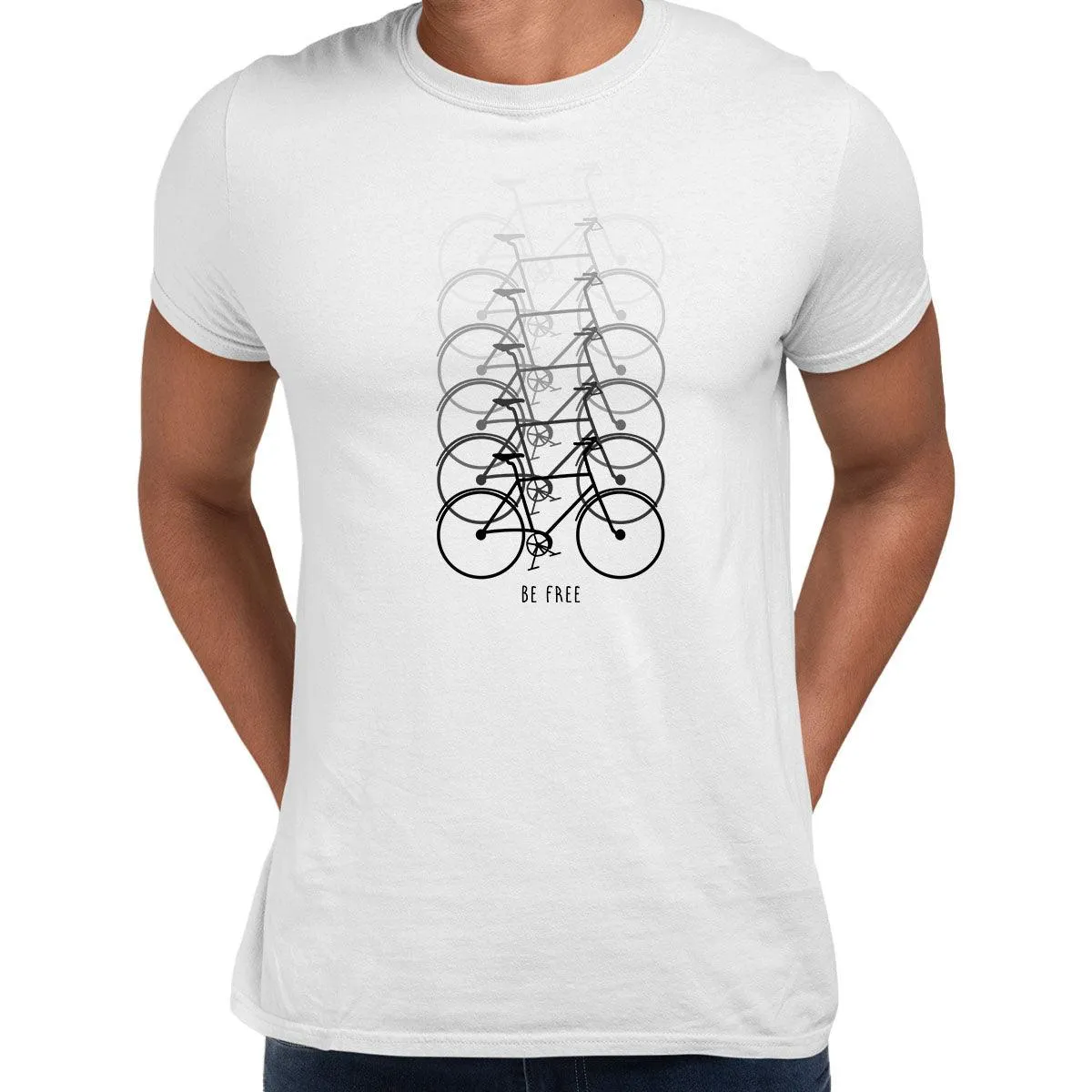 Cycling T-Shirt Evolution Gradient Mens Funny Cyclist Bike Bicycle Racer Road Unisex T-Shirt