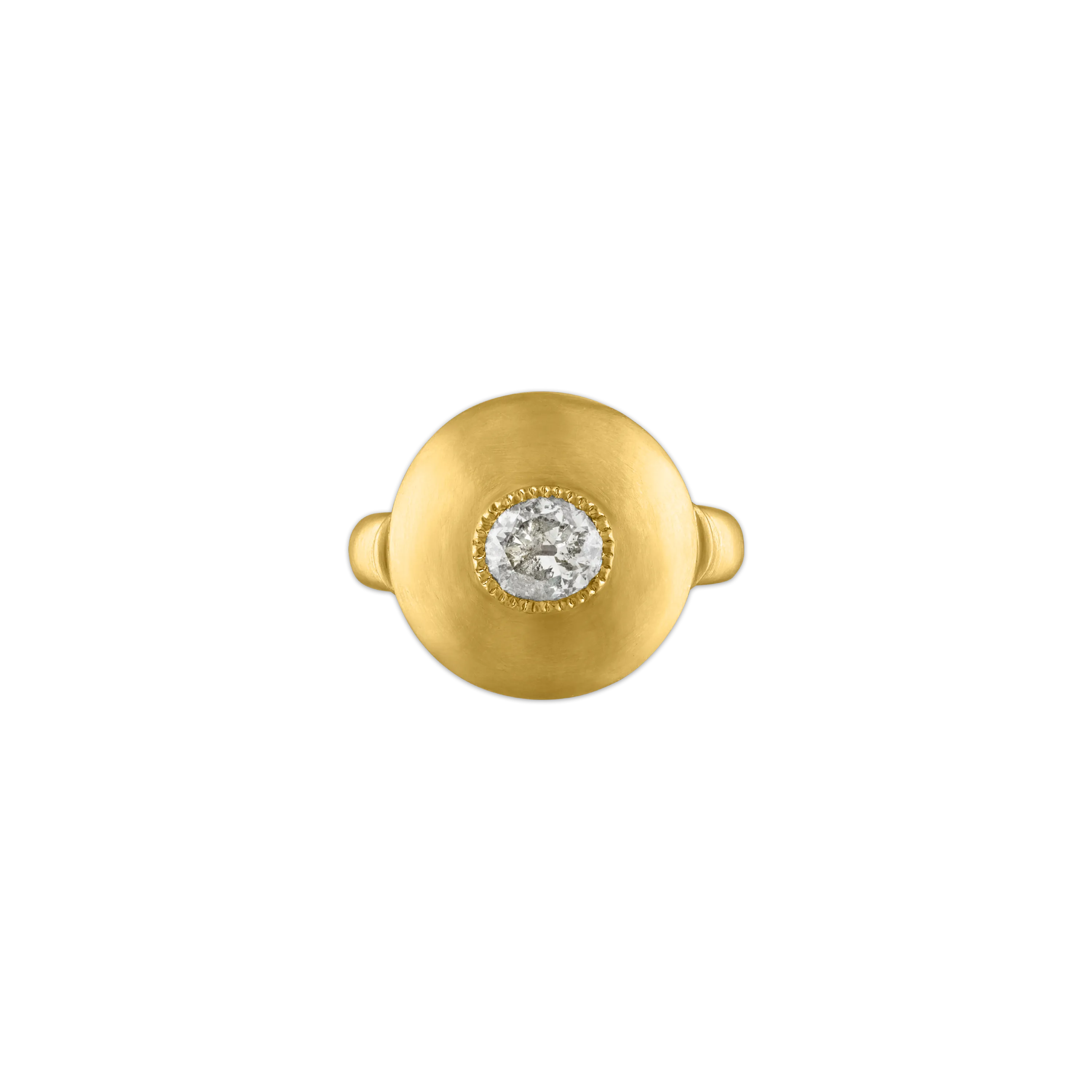 Diamond Bulla Dome Ring