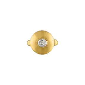 Diamond Bulla Dome Ring