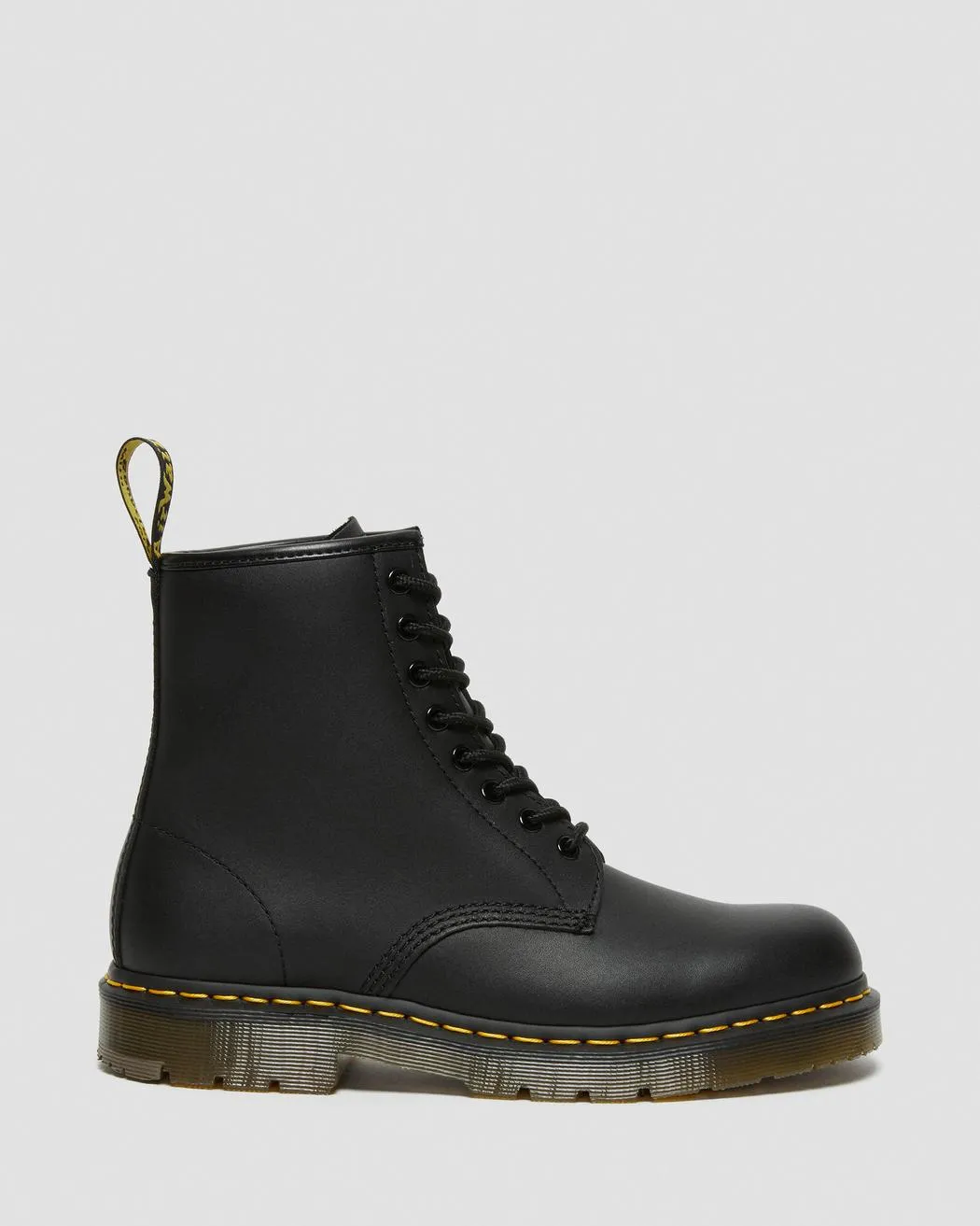 Dr Martens UNISEX 1460 SLIP RESISTANT LEATHER LACE UP BOOTS (Black Industrial Full Grain)