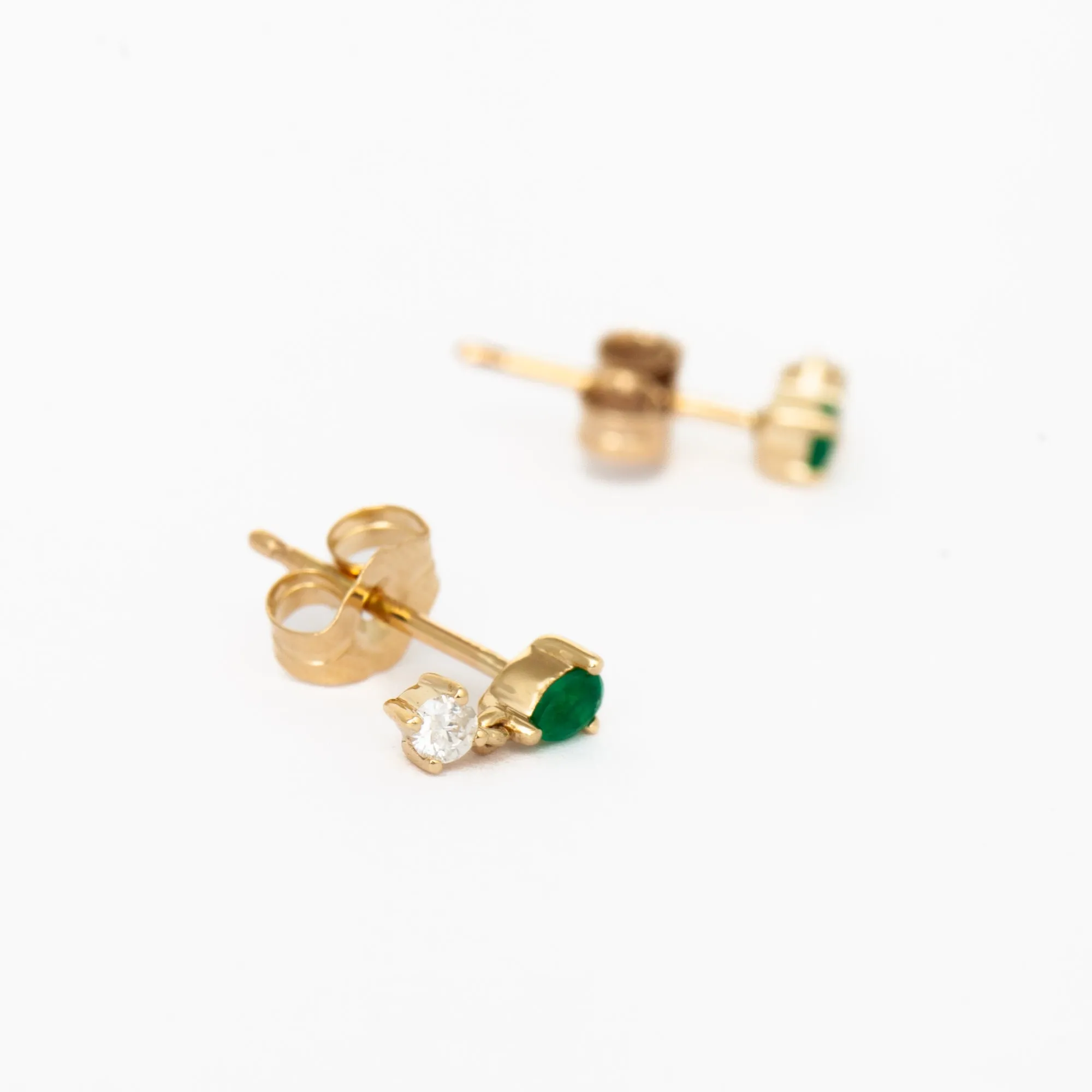 Emerald Drop Studs