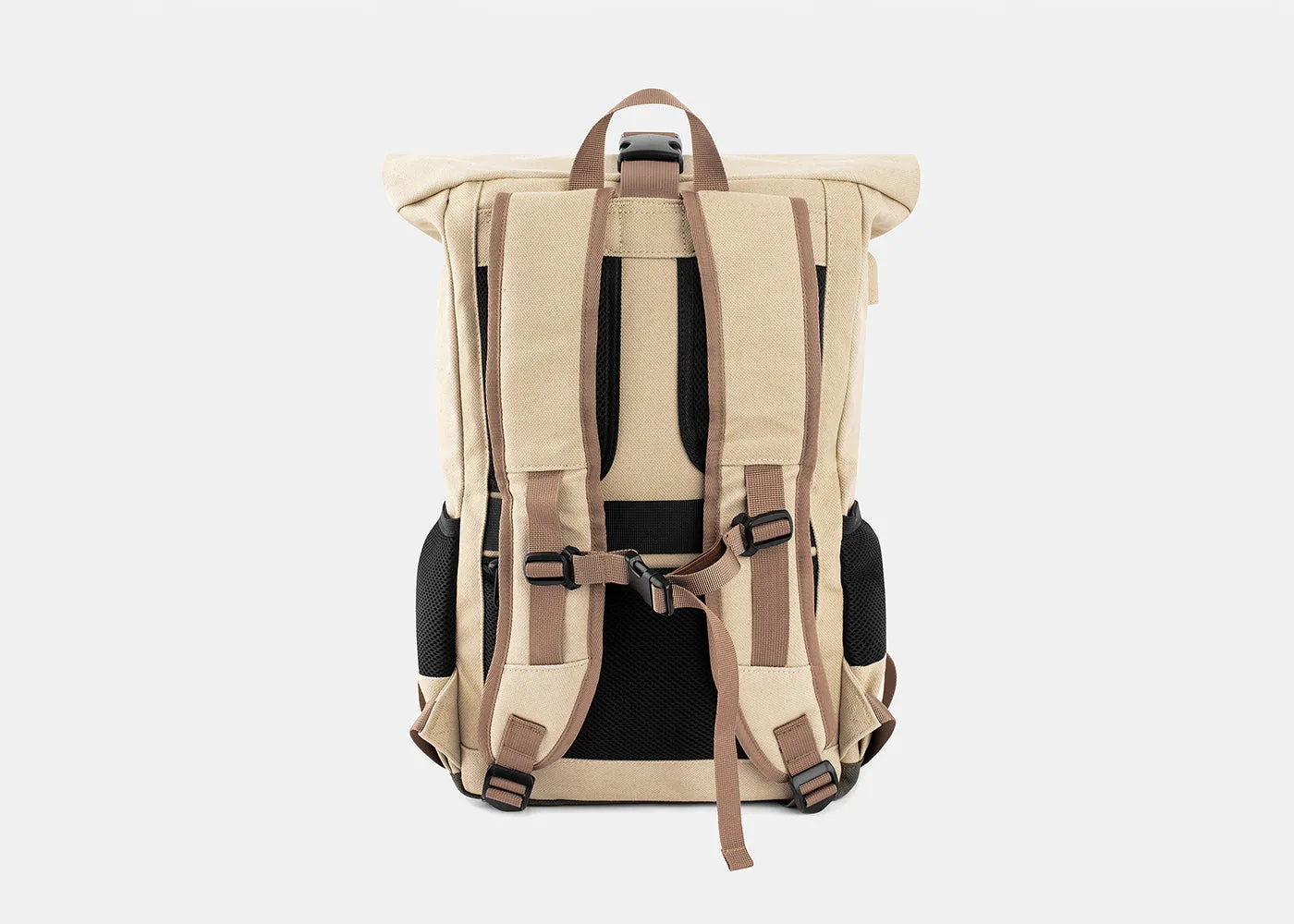 Everyday Backpack in Beige and Red