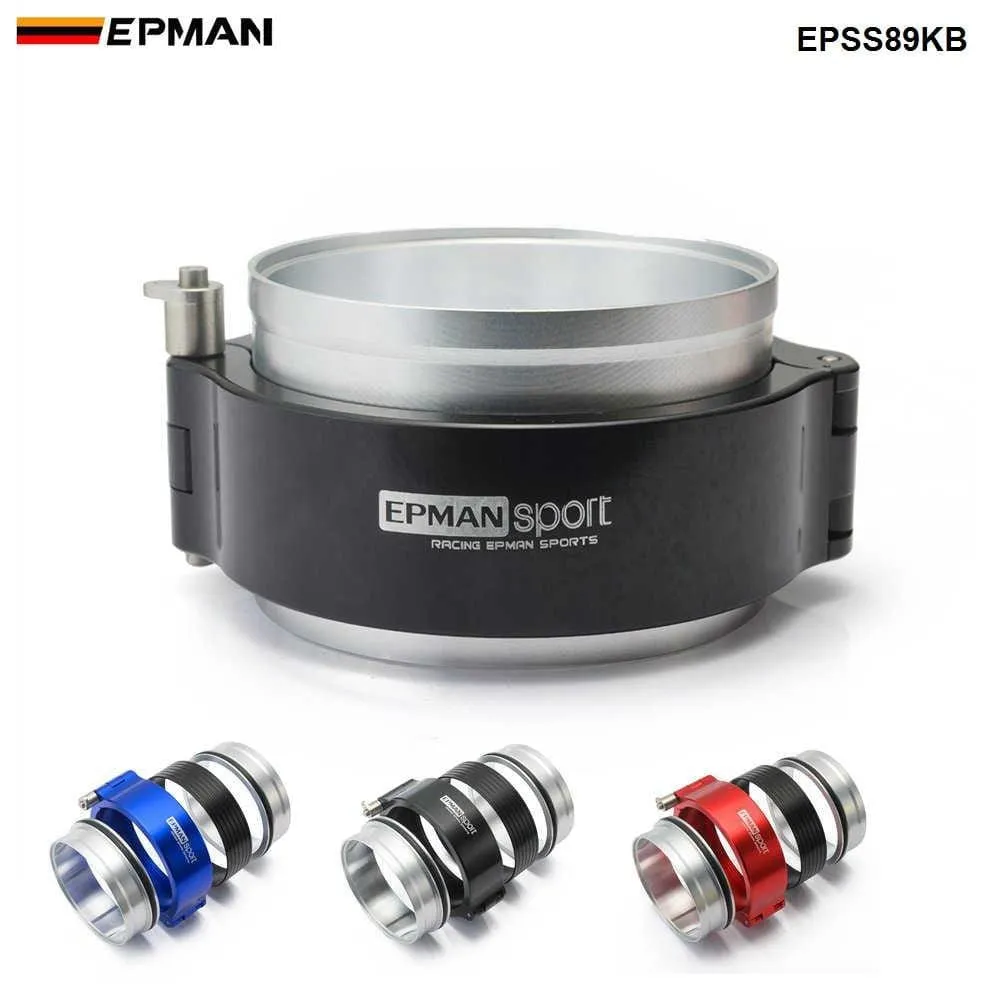 HD Exhaust V-band Clamp w Flange System Assembly For 3.5 89mm Radiator Hose Wastegate Flanges Turbo Dump Pipe EPSS89KB