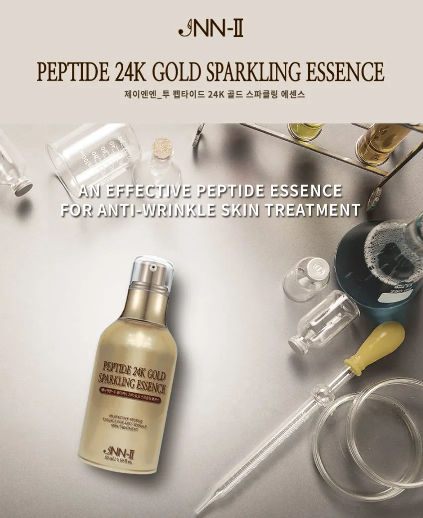 JNN-II JNN2 Peptide 24k Gold Sparkling Essence 50ml Skincare Anti Wrinkles Moisture Pore