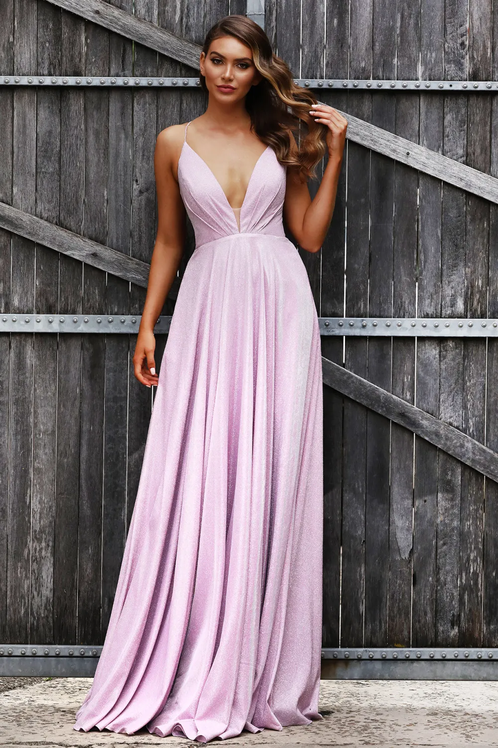 JX2106 Gown by Jadore- Pink