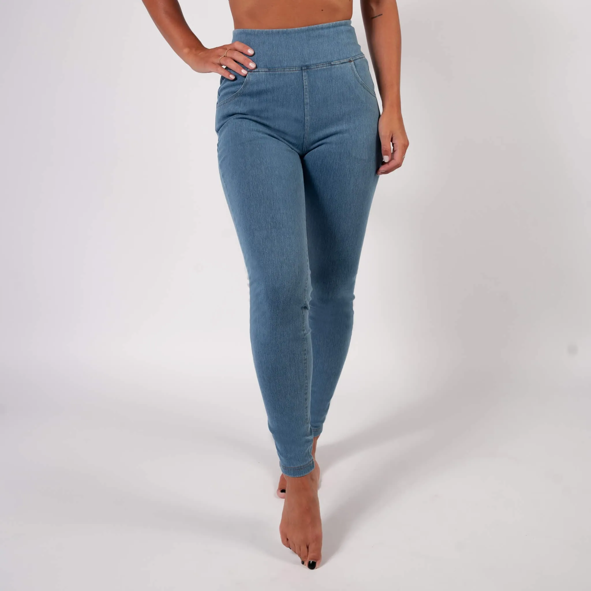 Light Blue High Waisted Super Stretch Jeans