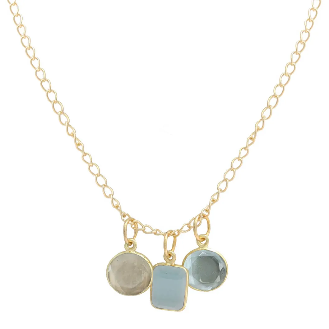 Marcia Moran Koralia Triple Charm Necklace