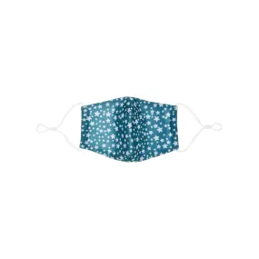 MIMI & LULA - Teal Star Print Face Mask - Child