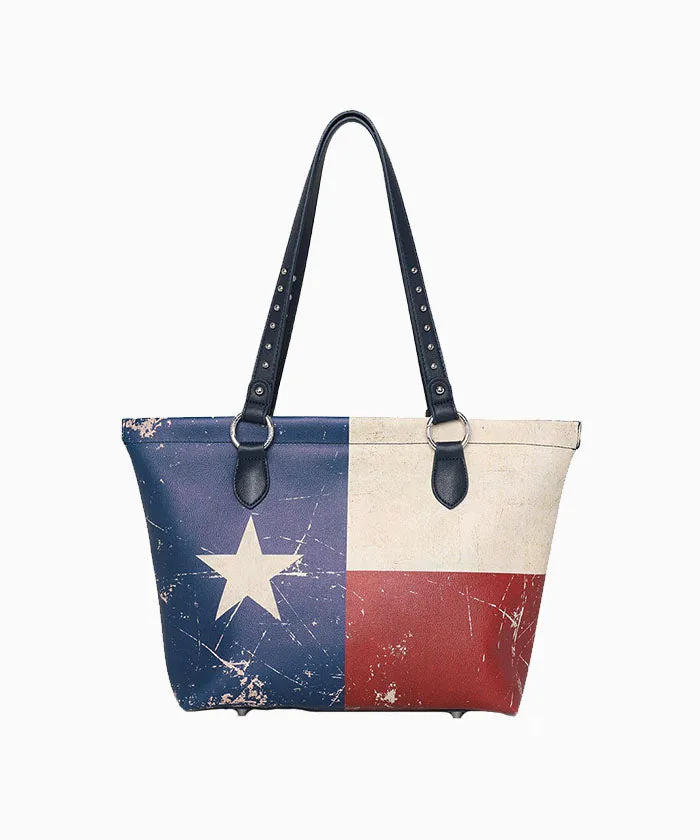 Montana West Texas Flag Design Tote Bag