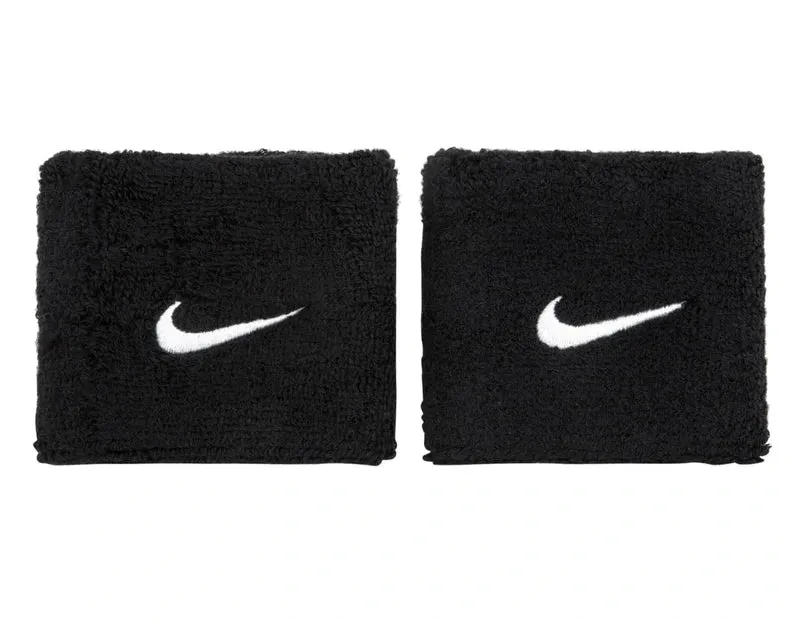 NIKE SWOOSH BLACK WRISTBAND