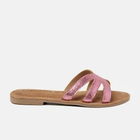 Nina Leren Dames Slippers Pink