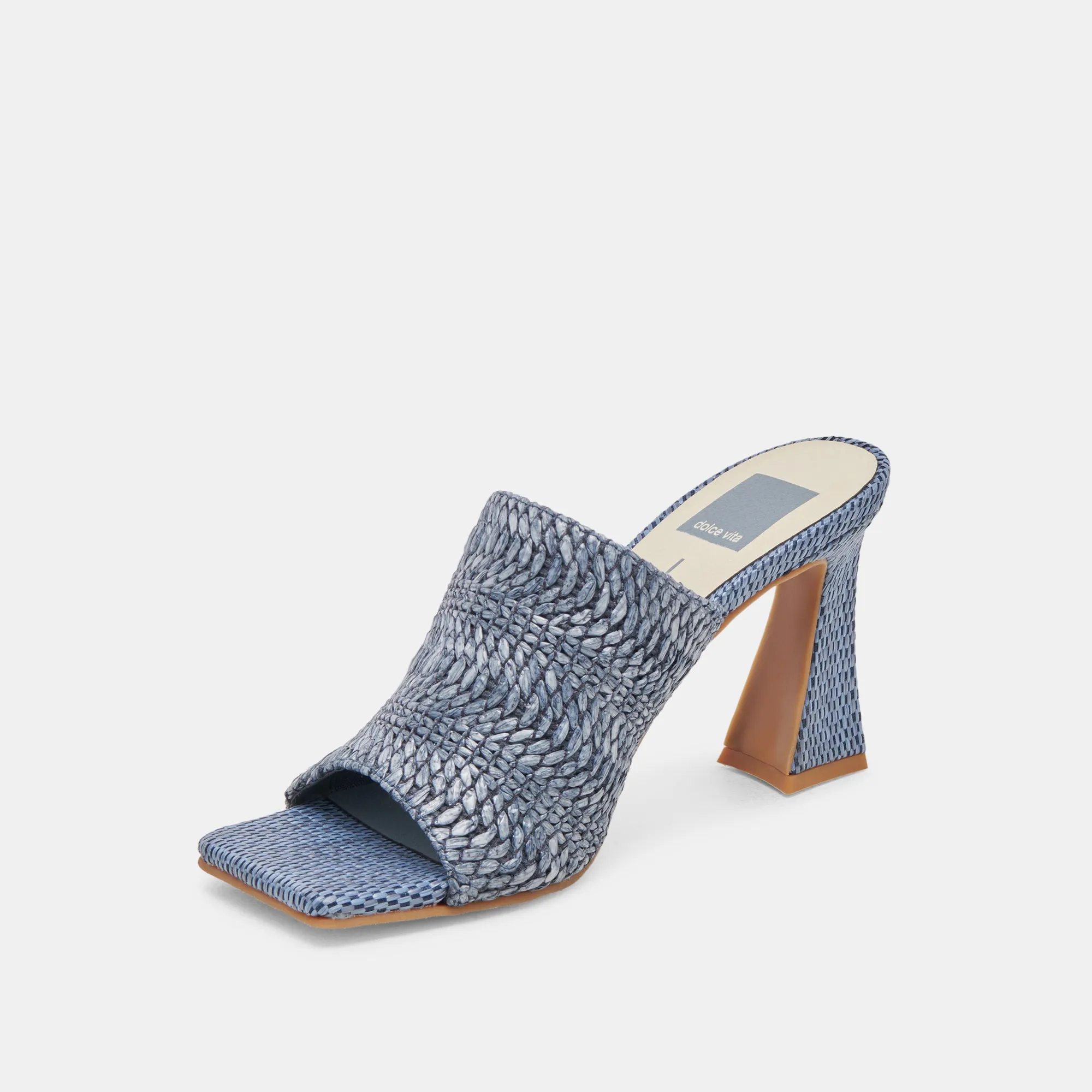 NOVIS HEELS BLUE WOVEN